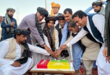 پشتون کلچر ڈے کی مناسبت سے خصوصی کیک کاٹا گیا
